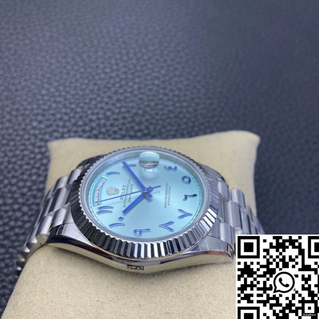 Blue Dial East Ice Customization Middle Date Rolex Day BP Factory 0312
